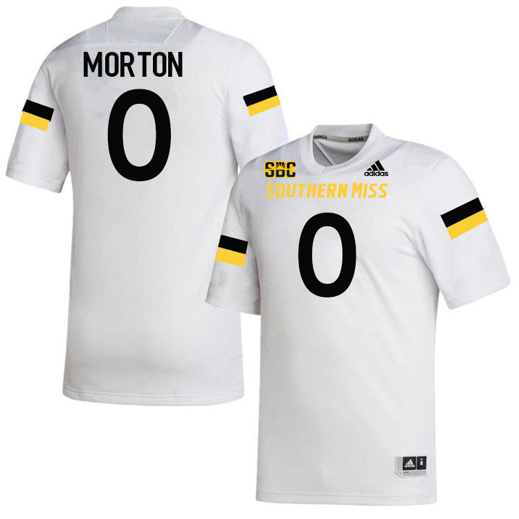 Southern Miss Golden Eagles #0 Trevionn Morton Jersey Football Uniforms-White